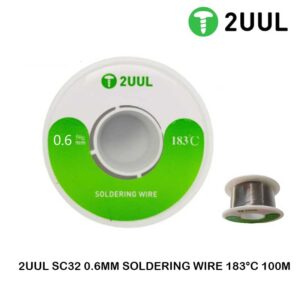 2uul sc32 0.6mm soldering wire 183°c 100m 50g